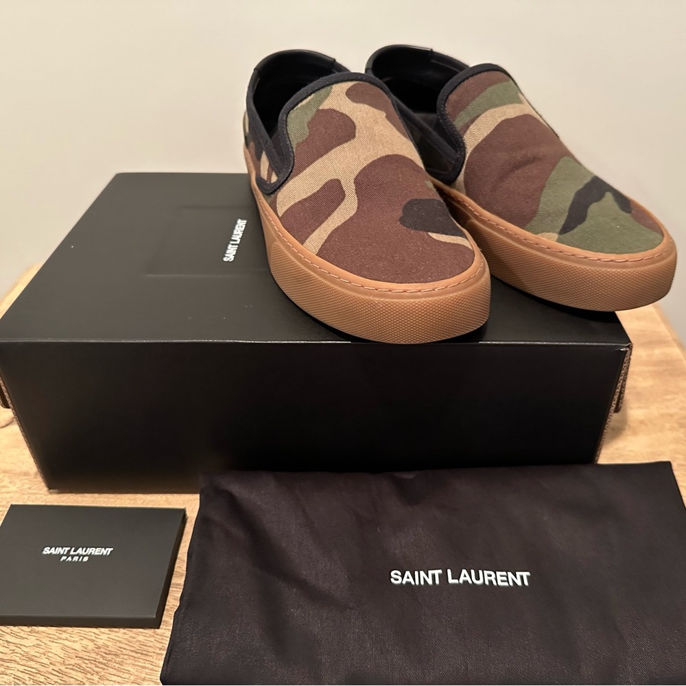Saint Laurent Venice Camo Slip On